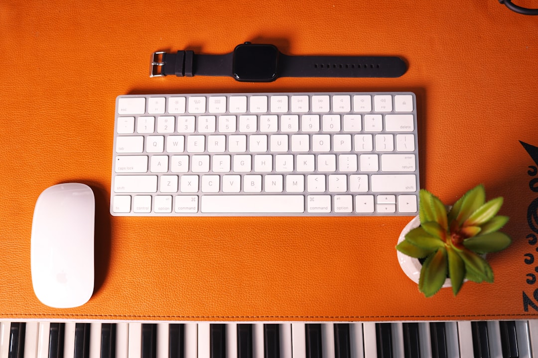 a keyboard and a mouse on a table
